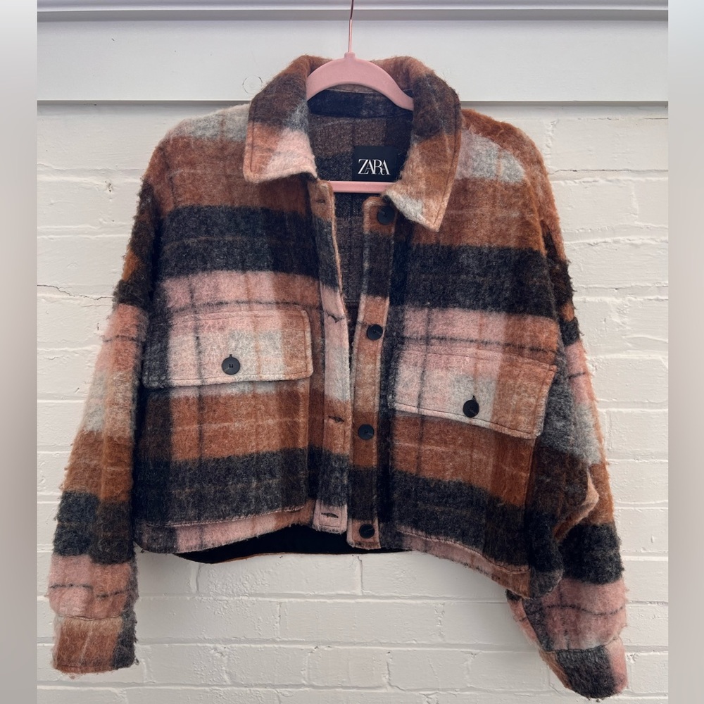 ZARA plaid jacket | size small